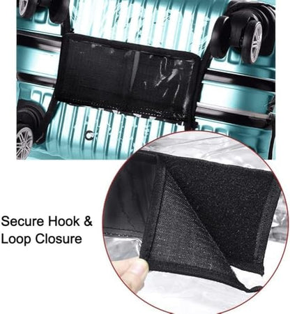 24 Inch Waterproof Clear Suitcase Cover (Black Trim) - color: Black Trim-0.4mm, size: 24" Suitcase Cover.