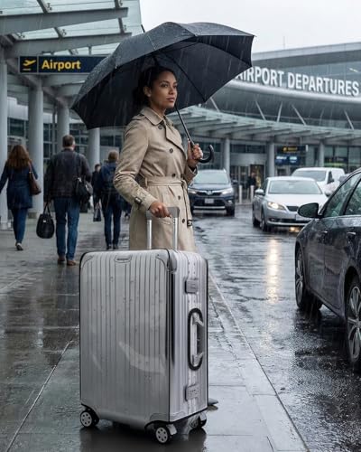 T Tersely 3 Pieces Thicken Luggage Cover Protectors for 22" 26" 30" luggage | Clear PVC Suitcase Cover Set,Waterproof Dust-proof Suitcase Protective Covers for Tsa Approved for Travel