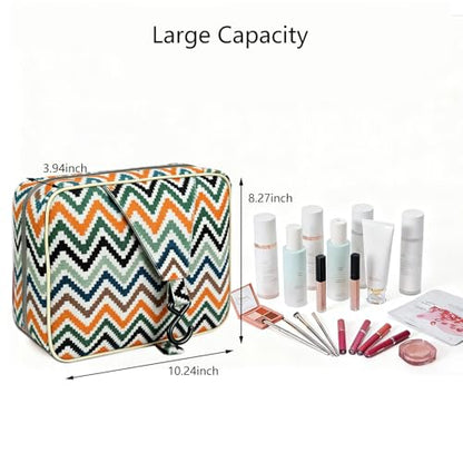 Travel Toiletry Bag with Hanging Hook (Fabric, Boho) - color: Boho, style: Fabric