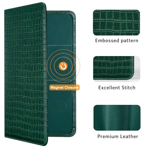 CoBak Car Registration and Insurance Holder - color: L-Crocodile Pine Green