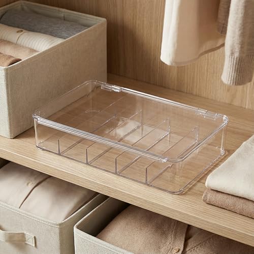 Sunglasses Organizer - Plastic Stackable Eyeglass Case Storage for Multiple Glasses & Reading Glasses - style: 3 Pack