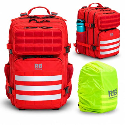 riderbag Xtreme Tactical Sport Bag, 45L Gym, Travel and Adventure Backpack - color: Red, size: 45L