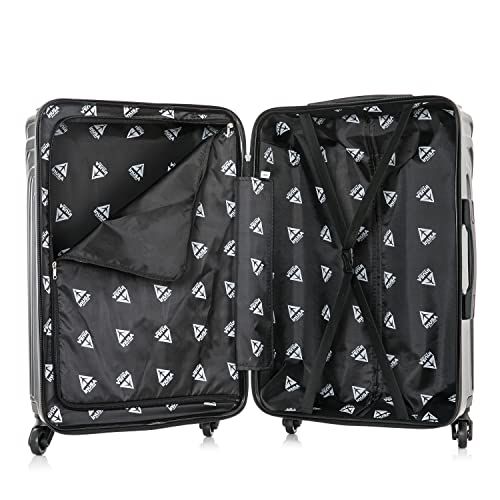 InUSA VASTY 20-Inch Carry-On Hardside Spinner Luggage Lightweight Black - color: Black, size: 20 Inch