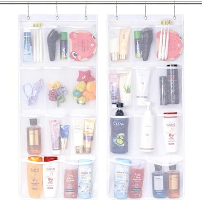 Lifewit Mesh Shower Caddy, 11 Pockets Hanging Bathroom Organizer, 2 Pack - size: 17" x 34"