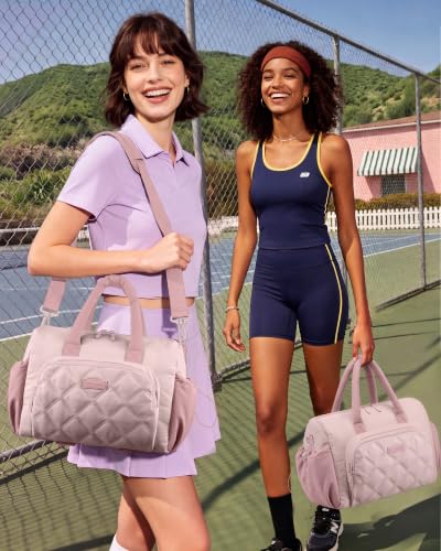LOVEVOOK Small Gym Bag for Women with Large Water Bottle Pocket,Pink - color: Pink, size: Medium-V