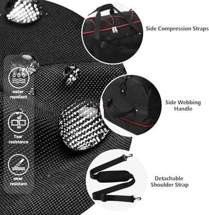 Rolling Duffle Bag with Wheels,110L/140L Expandable Soft-Sided Foldable Duffle Bag with 2 Rubber Wheels,Packable 32” Rolling Carry-On with Pockets & Compartments（Black red） - color: black red