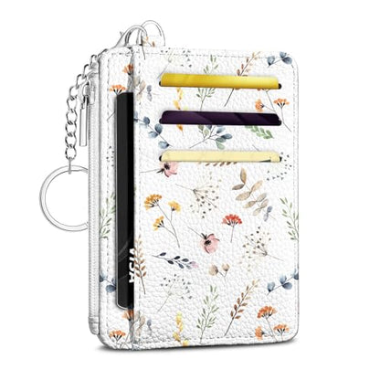 Flowers Credit Card Holder Small Wallet for Women - color: Flowers