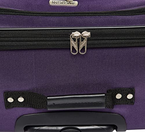 American Tourister Pop Max Softside Luggage with Spinner Wheels, Purple, 3-Piece Set (21/25/29) - color: Purple