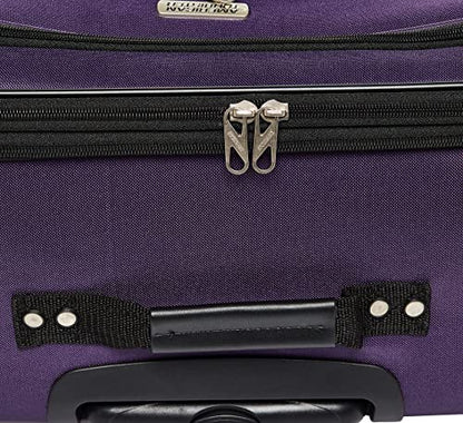 American Tourister Pop Max Softside Luggage with Spinner Wheels, Purple, 3-Piece Set (21/25/29) - color: Purple