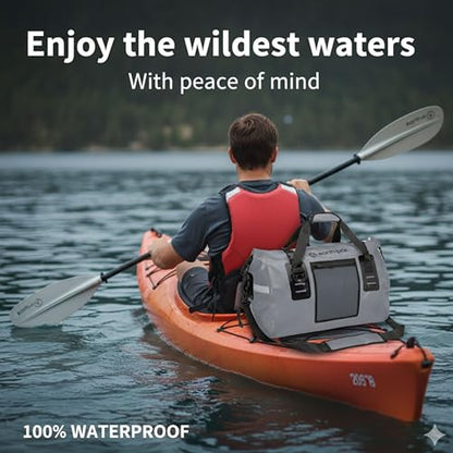 Waterproof Dry Bag Duffel - Marine Boating Kayaking Fishing Canoe 120L - color: Gray, size: 120L