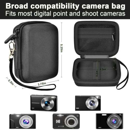 ALKOO Digital Camera Case for CAMKORY, Camera Pouch for KODAK Pixpro -Black - color: Black