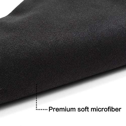 TRIUMPH VISION Glasses Case Soft Eyeglass Case Sunglass Pouch Cloth 3 Pack - color: Black,grey,red