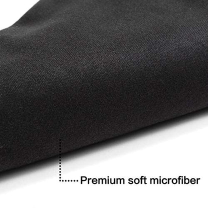 TRIUMPH VISION Glasses Case Soft Eyeglass Case Sunglass Pouch Cloth 3 Pack - color: Black,grey,red