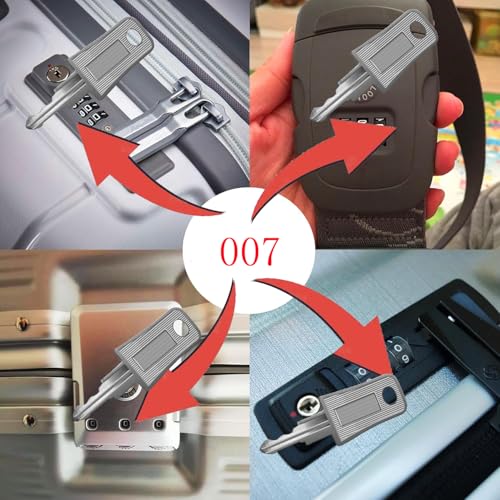 4PCS Luggage Keys 007 002 for Luggage Locks Suitcase Padlock (1SET-(002+007+Safe+006)) - style: 1SET-(002+007+SAFE+006)