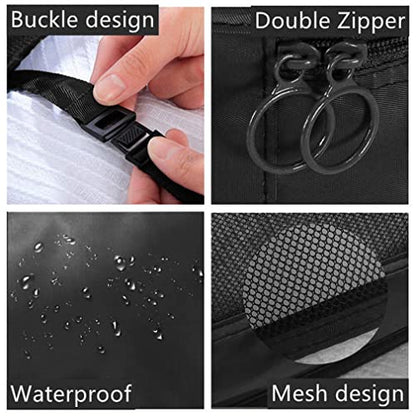 Luggage Packing Organizers Packing Cubes Set for Travel (black) - color: black 8pc