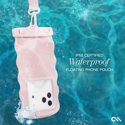 Case-Mate Wavy IP68 Waterproof Large Phone Pouch - Ballet Pink Twinkle - color: Wavy Ballet Pink Twinkle