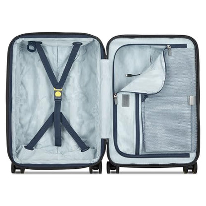 DELSEY PARIS Cadence, 20 Inch Carry-On Hardside Luggage, Silver - color: Brushed Silver, size: Carry On 20 Inch