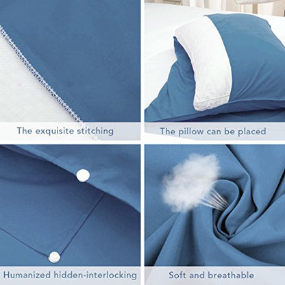 Sleeping Bag Liner All-Season Travel Sleep Sack for Adults - color: Blue, size: 83x46"