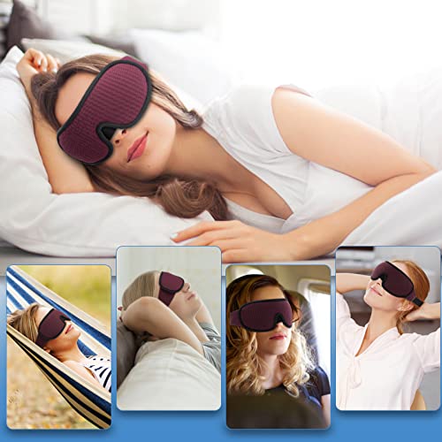 Sleep Mask, Super Soft 3D Contoured Cup Sleeping Mask, Upgraded 100% Blockout Light Sleep Masks for Women Men with Adjustable Strap, Comfortable Concave Molded Eye Covers for Sleeping, Gray - color: Gray
