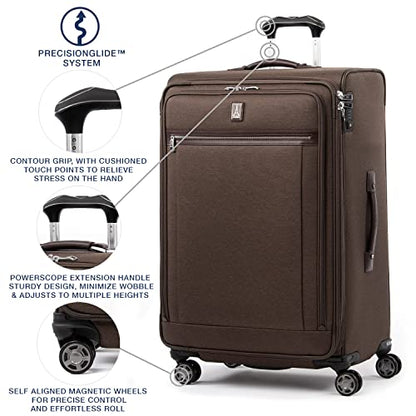 Travelpro Platinum Elite Checked Luggage Spinner, Espresso, 29-Inch - color: Rich Espresso Brown, size: Checked-Large 29-Inch
