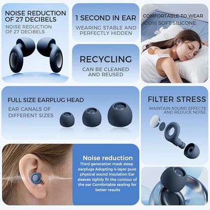 Memory Foam Travel Neck Pillow for Airplane, Adjustable Neck Pillow for Traveling with Removable Washable Cover, Ergonomic Head & Chin Support, Includes Sleep Mask, Earplugs & Travel Bag