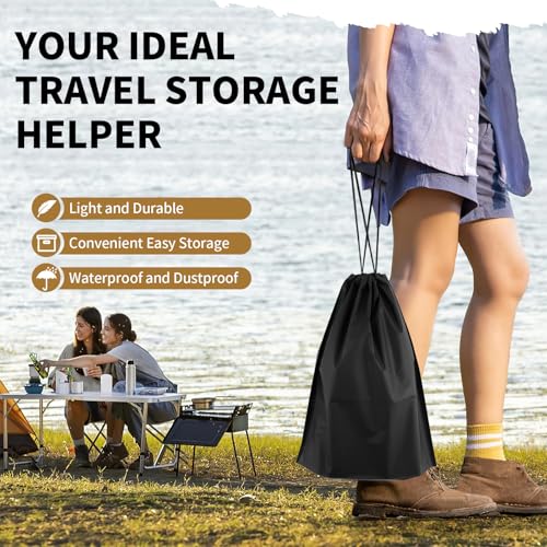 50 Pack Shoe Bags for Travel, Black Travel Shoe Bags for Packing Waterproof - color: Black