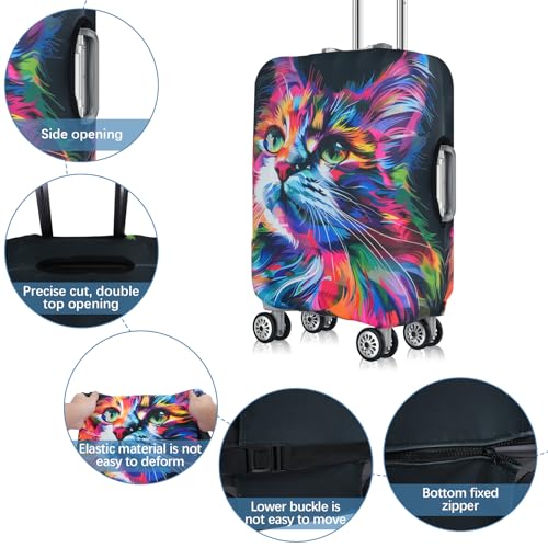 Suitcase Protector, Elastic Washable & Stretchable Luggage Cover, Approved Travel Accessories Baggage Covers, Anti Scratch Travel Suitcase Cover for 26-28 Inch Luggage(L) - size: L (26-28 inch suitcase)