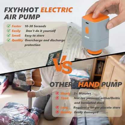 Rechargeable Wireless Pump Travel Vacuum Bags Set - size: 48 Combo Size