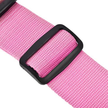 uxcell Luggage Straps Suitcase Belts 2x78 2Mx5cm Pink 2Pcs | Adjustable PP Travel Bag Packing Accessories with Buckle Label - color: Pink