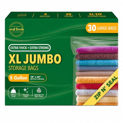 XLZIP Combined (5 Gallon - 30 Pack) - size: 5 Gallon - 30 Pack
