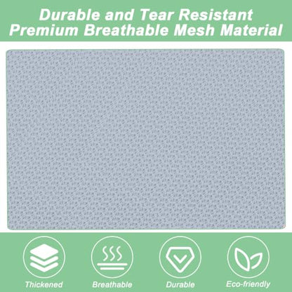 1 Pack Mesh Travel Laundry Bag 28" x 40"Extra Large Dirty Clothes Organizer - color: Grey, size: 28"x40"