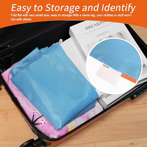 Polecasa Extra Heavy-Duty Laundry Bag with Handles, Gulf Blue, 28x36" - color: Gulf Blue, size: 28" x 36" | 1 Pack