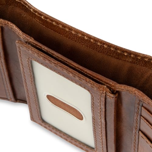 Columbia Mens RFID Slim Bifold Wallet With ID Window Tan - color: Tan