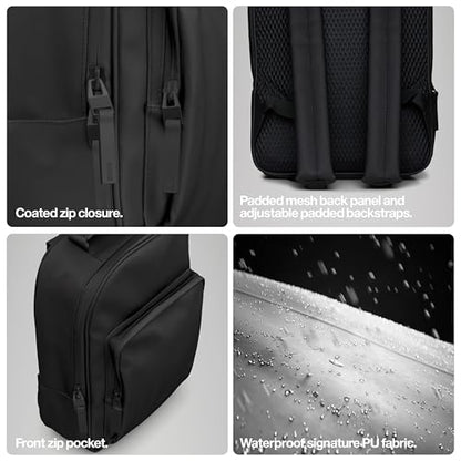 RAINS Book Daypack Waterproof Laptop Backpack for Men and Women - color: Green