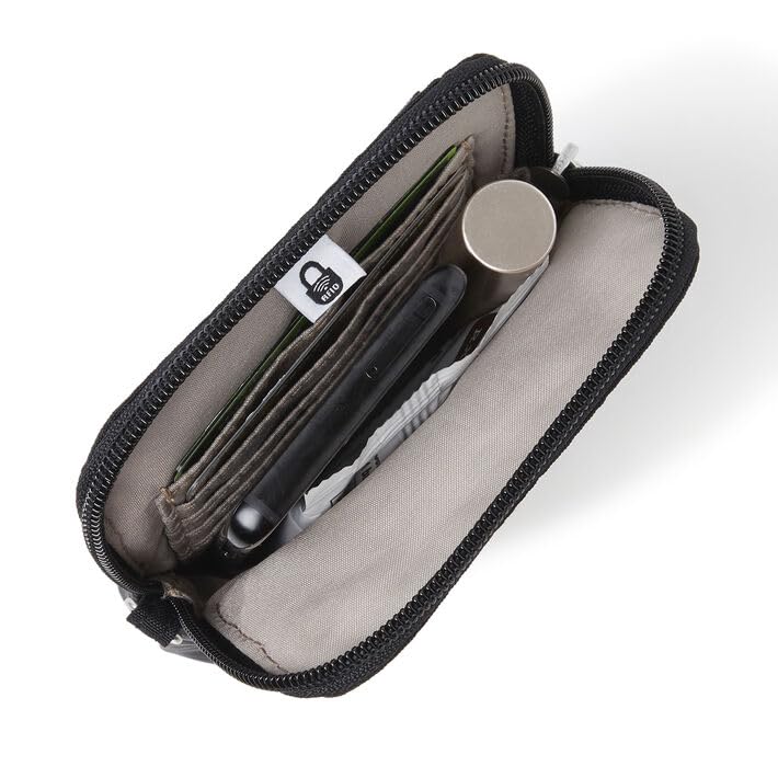 Baggallini RFID Bryant Pouch - color: Black With Sand Lining