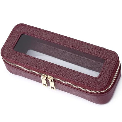 Pinkmik Makeup Brush Case, Burgundy, SLIM - color: B/Burgundy, size: SLIM