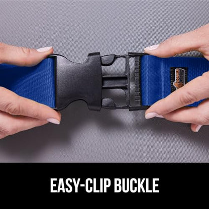 GORILLA GRIP Heavy Duty Luggage Straps for Suitcase, 4 Pack, Blue - color: Blue