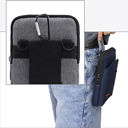 Travel Cell Phone Pouch Belt Pouch, Phone Holster Crossbody Bag with Shoulder Strap for iPhone Case Holder for Hand with Neck Lanyard Smartphone Walking Passport Wallet (Blue B) - color: Blue B