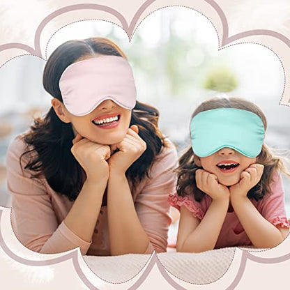 BBTO 4 Pack Silk Sleep Eye Mask, Multicolor - color: Multicolor