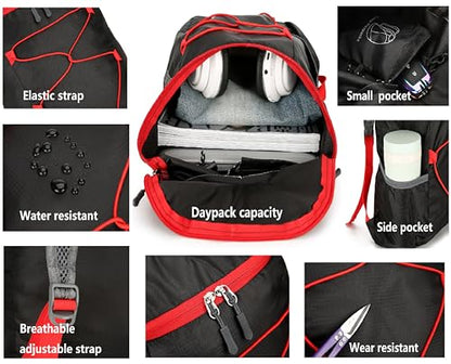 levayhill 16L Foldable Hiking Backpack,Small Packable Daypack,Dark Blue - color: Dark Blue