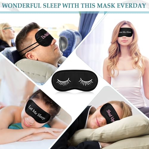 Eurzom 40 Pcs Funny Sleep Mask Bulk Soft Blackout Adjustable, Mixed Colors - color: Mixed Colors