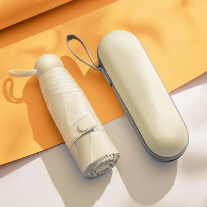 Mini Travel Umbrella with Umbrella Case - color: Off-white