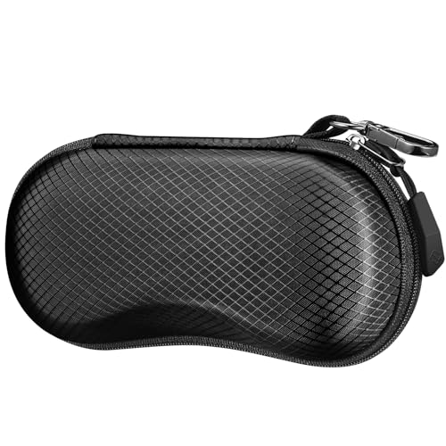 FINTIE Sunglasses Case, Hard EVA Shell Shockproof Sport Glasses Case - color: Black