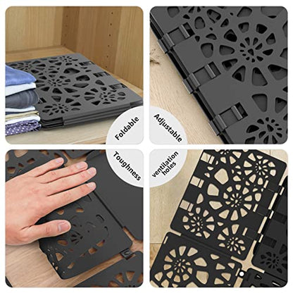 BoxLegend Shirt Folder V2 Shirt Folding Board Easy and Fast to Fold Clothes - color: Black