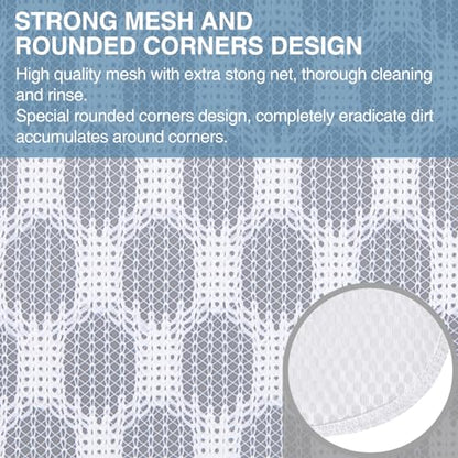 Honeycomb Mesh Laundry Bags 4 Pack (2L+2M), Durable Washing Bags with Auto-Lock Zippers, Heavy Duty Mesh Wash Bags for Delicates, Lingerie, Bra, Sock, Travel Storage Organizer - size: 2 Large X 2 Medium