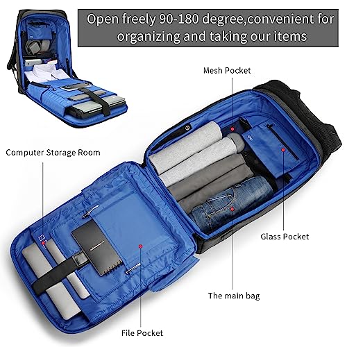 VGOAL Travel Backpack 17 inch Anti Theft Laptop Bag for Men Women - color: Fg6303-17