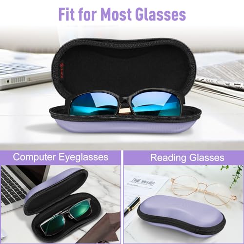 FINTIE Sunglasses Case, Hard EVA Shell Shockproof Sport Glasses Case - color: Purple