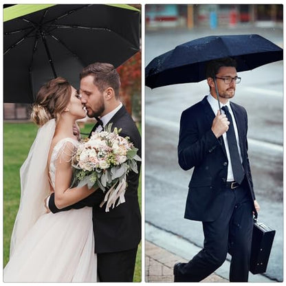 Jexine Windproof Travel Umbrella Compact Small - color: Multicolor