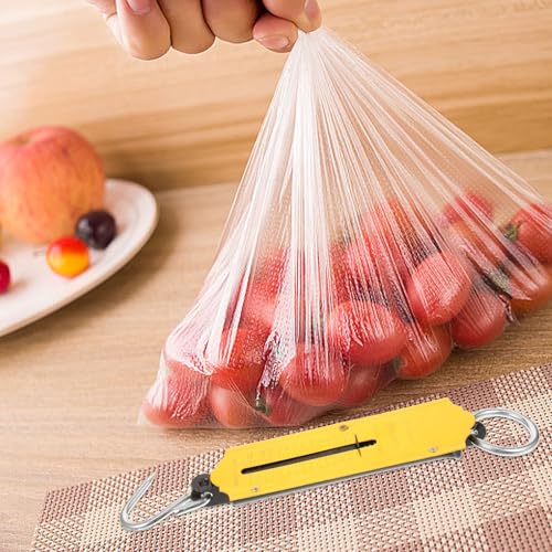 Spring Fish Scale, Portable Fishing Scale with Hook Large Handle Hanging Luggage Handheld Aluminum Tube Weigher