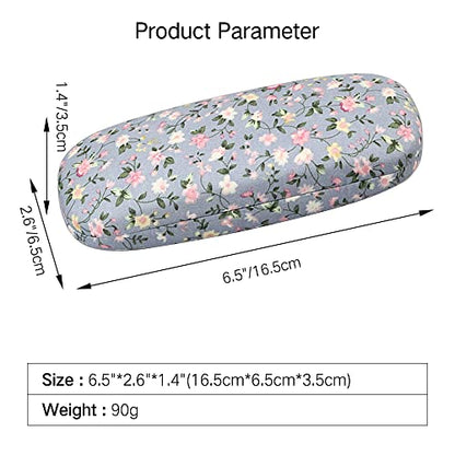 PERFECTSIGHT Hard Shell Eyeglasses Case, Kawaii Protective Glasses Case for Kids, Cute Eyeglass Case for Women Men Girls - color: Blue